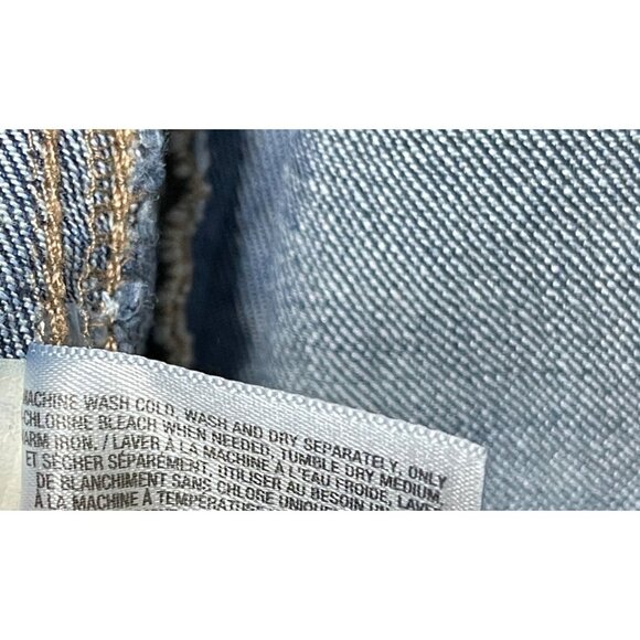 Old Navy Denim Jean Jacket Size XS Extra Small Dark Wash Stretch - Picture 6 of 6